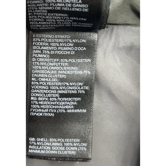 The North Face Puffer Vest Womens Small Silver 550 Goose Down Full Zip Pockets - Picture 7 of 8